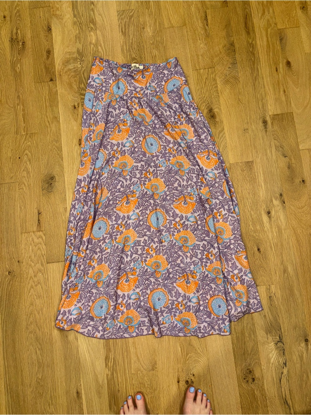 Purple maxi skirt from Spain